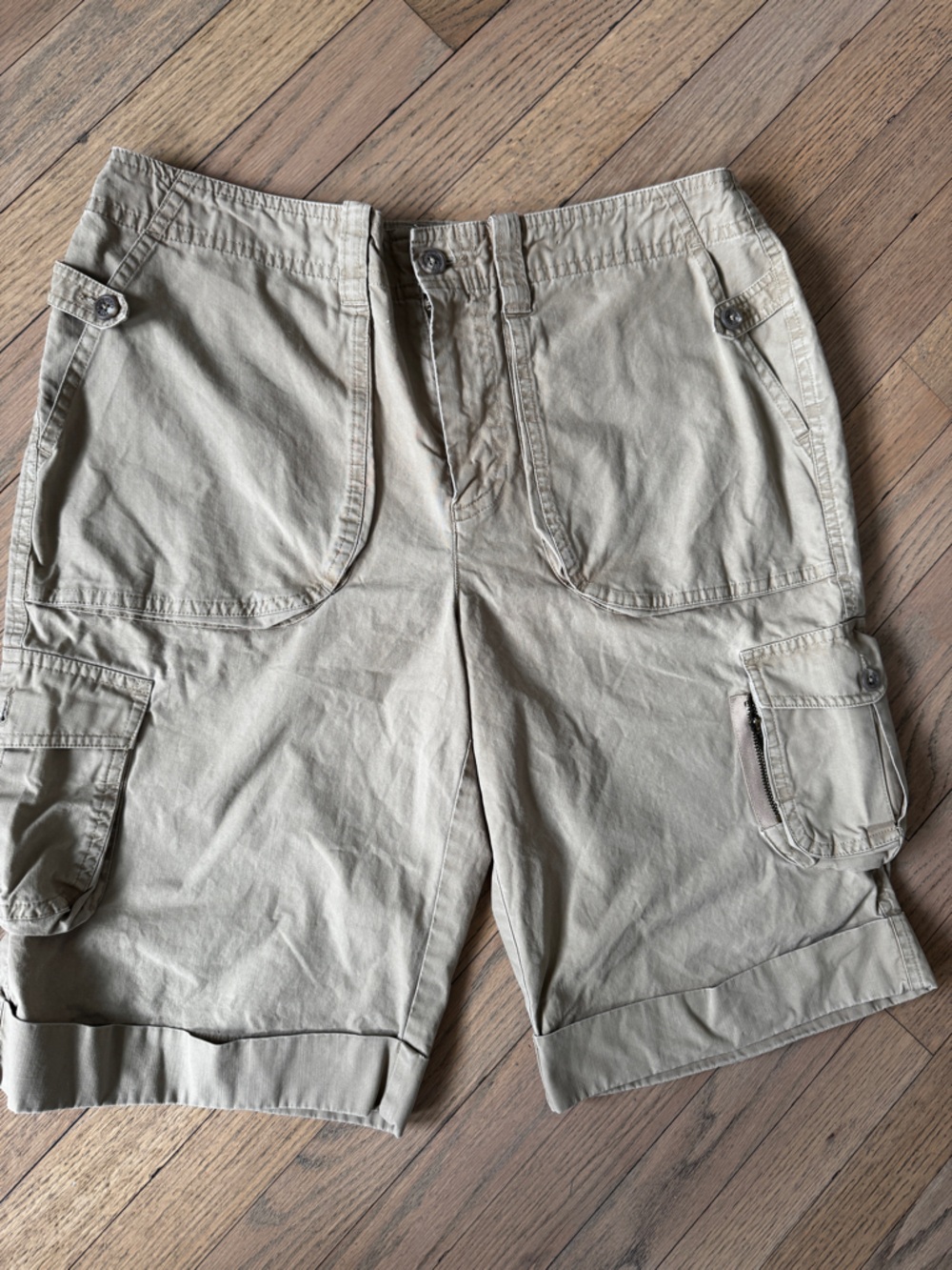 Lauren JeanPolo Ralph Lauren Khaki Cotton Relaxed Fit Utility Cargo Shorts 8